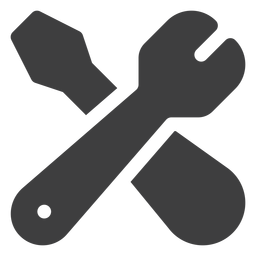 Wrench and screwdriver icon PNG Design