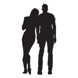 Download Young Couple Silhouette Couple Transparent Png Svg Vector File