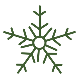 Simple snowflake icon Simple snowflake icon
