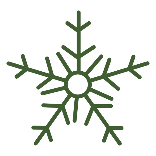 Einfaches Schneeflockensymbol PNG-Design