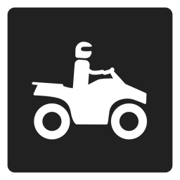 Mann der ein Motorradquadratikonenmotorrad reitet PNG-Design