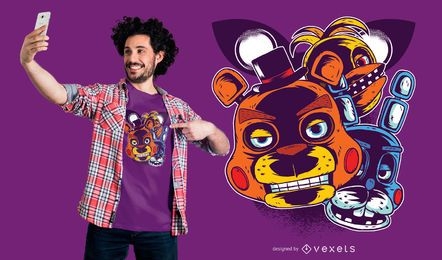 Diseño de camiseta Freddys Gaming