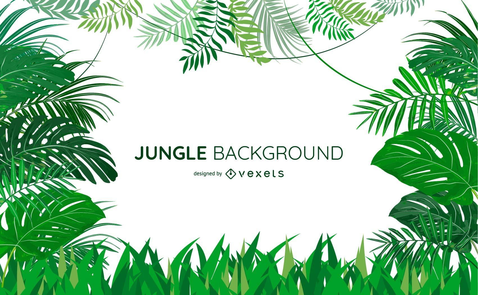Dschungel verlässt Hintergrunddesign