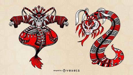 Chinese Opera Character Design Chinese Opera Character Design