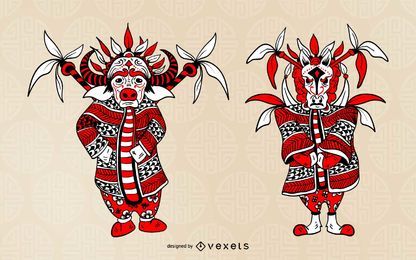 Personagem de ópera do zodíaco chinês