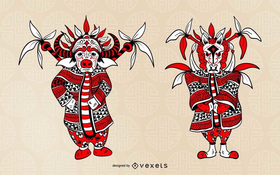 Chinese Zodiac Opera Character Chinese Zodiac Opera Character