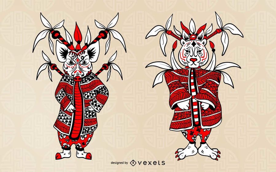 Chinese Zodiac Character Set Chinese Zodiac Character Set