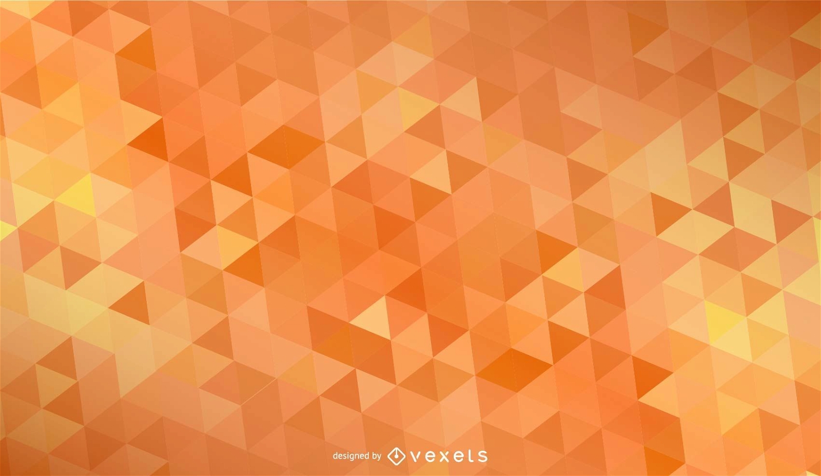 Orange Rhombus Background Design