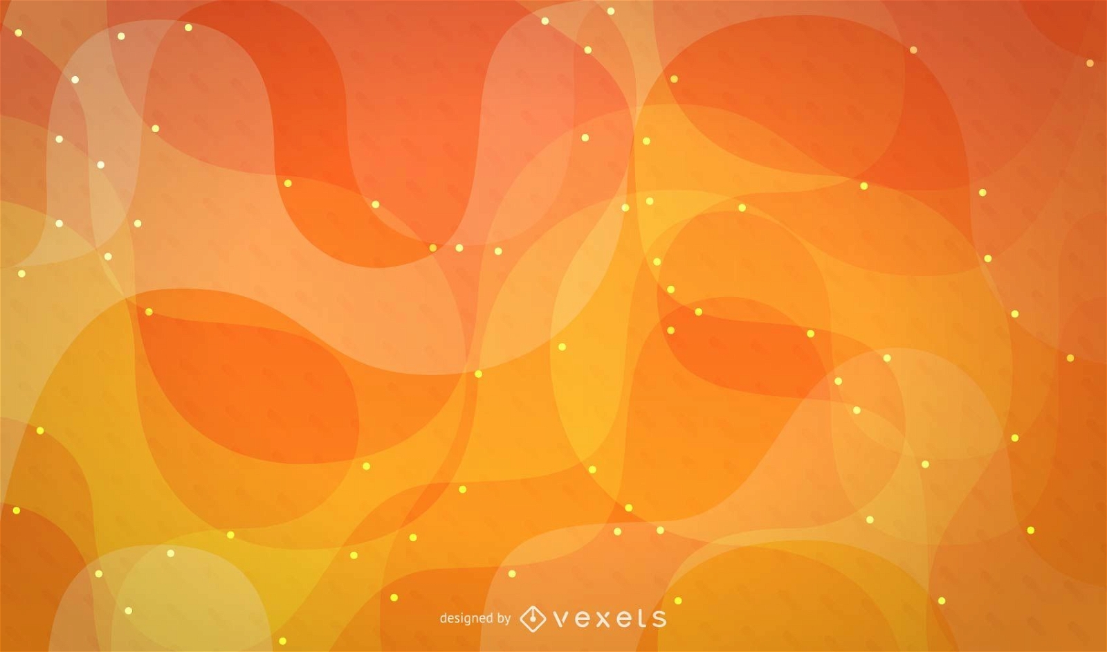 Orange Abstract Swirl Background Design