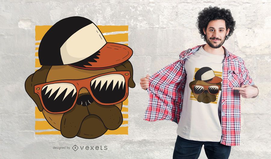 Cool Pug T-Shirt Design Cool Pug T-Shirt Design