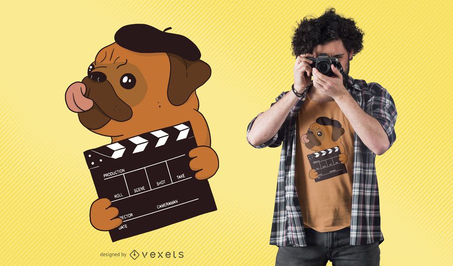 Director Pug T-Shirt Design Director Pug T-Shirt Design