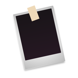 Blank instant photo icon PNG Design