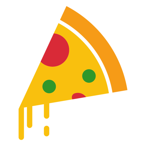 Cheesy pizza icon PNG Design