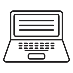 Computer-Laptop-Symbol - Transparenter PNG und SVG-Vektor