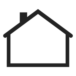 Flache Hausikone PNG-Design