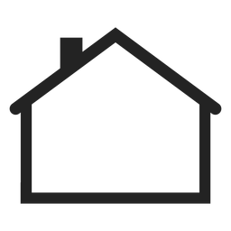 Flat house icon PNG Design