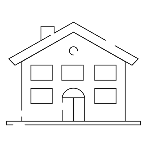 House thin line icon PNG Design