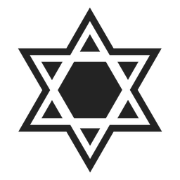 Icono de magen david Diseño PNG