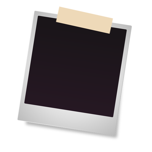 Printed photo frame icon PNG Design