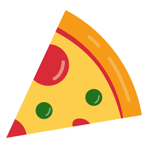 Leckere Pizza-Ikone PNG-Design