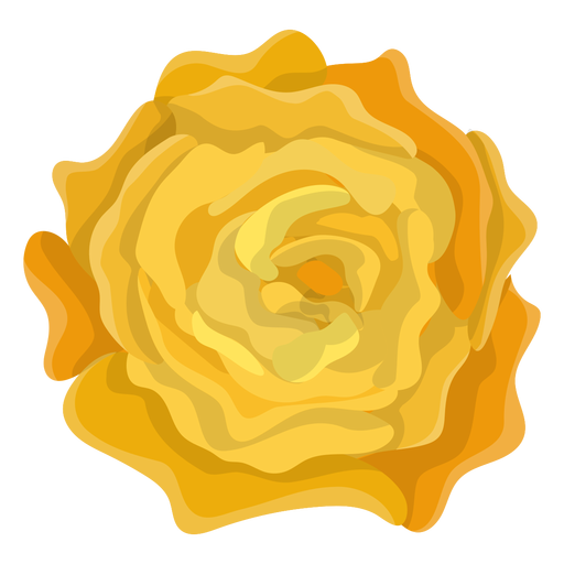 Gelbe Rose Blume PNG-Design