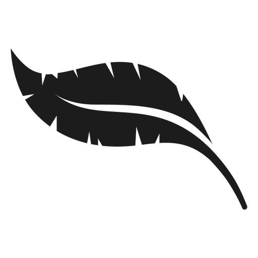 Banana leaf black icon