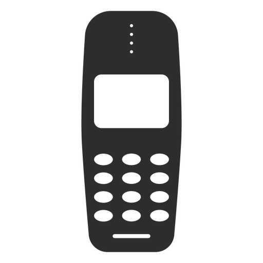 Basic cellphone icon PNG Design