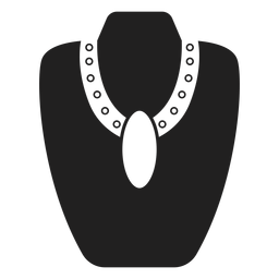 Big pendant necklace icon PNG Design
