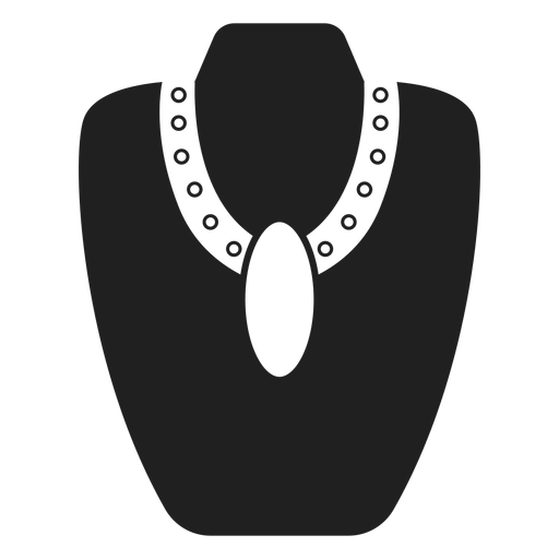 Big pendant necklace icon PNG Design