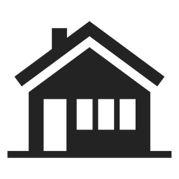 Ícone de casa em preto e branco Transparent PNG
