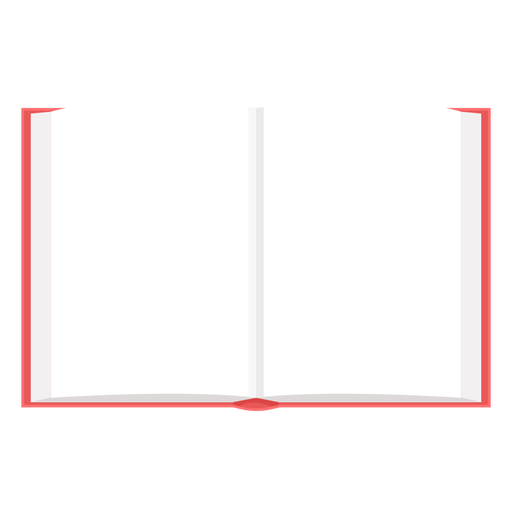 Blank open book vector PNG Design
