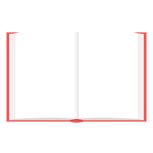 Leerer Vektor des offenen Buches PNG-Design