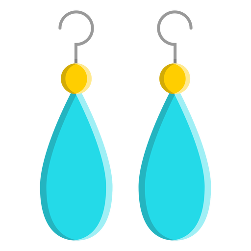 Blue dangle earrings vector Transparent PNG Blue dangle earrings vector Transparent PNG