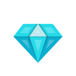 Vetor de pedra de diamante azul Desenho PNG