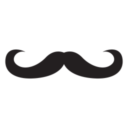 Ícone de bigode preto de Boulanger Desenho PNG