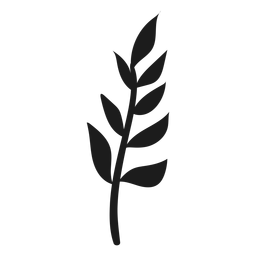 Ícone de galho com folhas