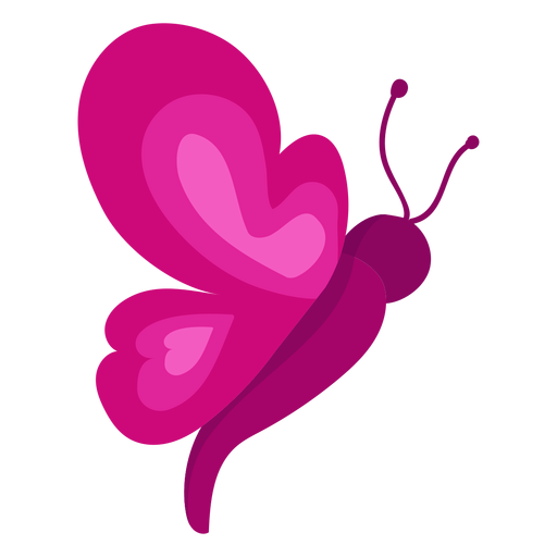 Butterfly side icon PNG Design