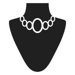 Choker necklace black icon PNG Design