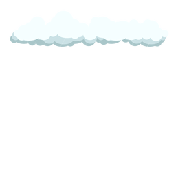 Cirrus cloud and rain vector PNG Design
