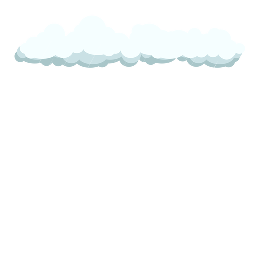 Zirruswolke und Regenvektor PNG-Design