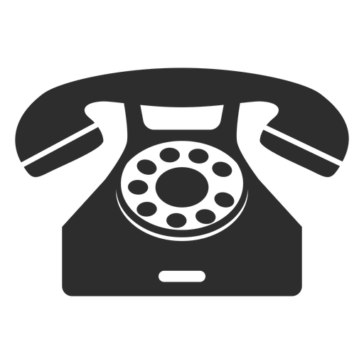 Classical rotary phone PNG Design