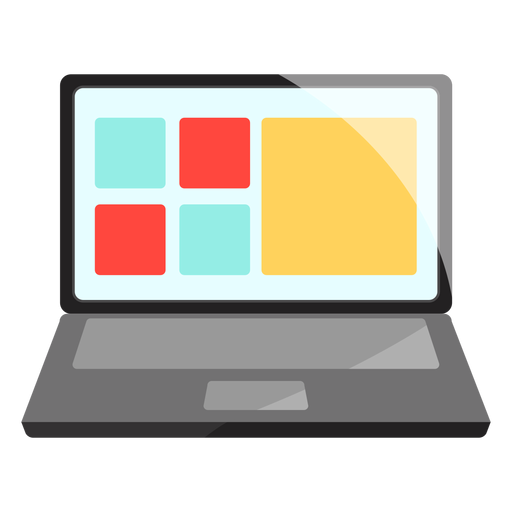 Computer laptop icon PNG Design