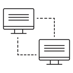 Ícone de transferência do link do computador Desenho PNG