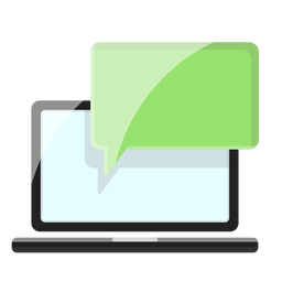 Ícone de mensagens de computador Desenho PNG