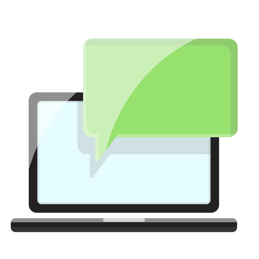 Computer messaging icon PNG Design
