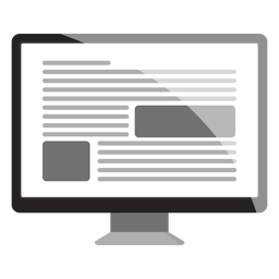 Computer monitor icon PNG Design