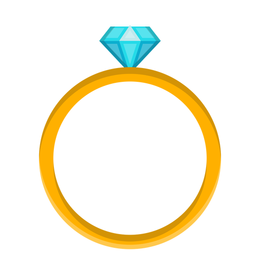 Diamond ring vector PNG Design