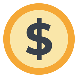 Dollarwährungssymbol PNG-Design