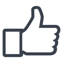 ícone de curtida do facebook Desenho PNG