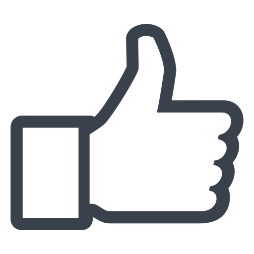 Facebook like icon PNG Design